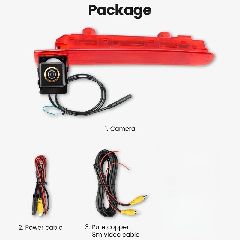 Volkswagen T5 T6 High-Mount Brake Light backup parking Camera